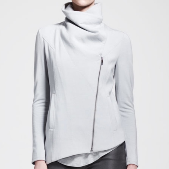 Helmut Lang Gray Asymmetric Jacket Sz Small - Picture 2 of 13